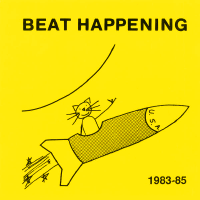 Album art from 1983–85 by Beat Happening